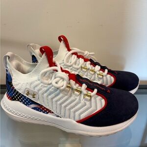 New Under Armour Harper 9 Baseball Turf USA Men's Size 9.5 Shoes 3027440 101